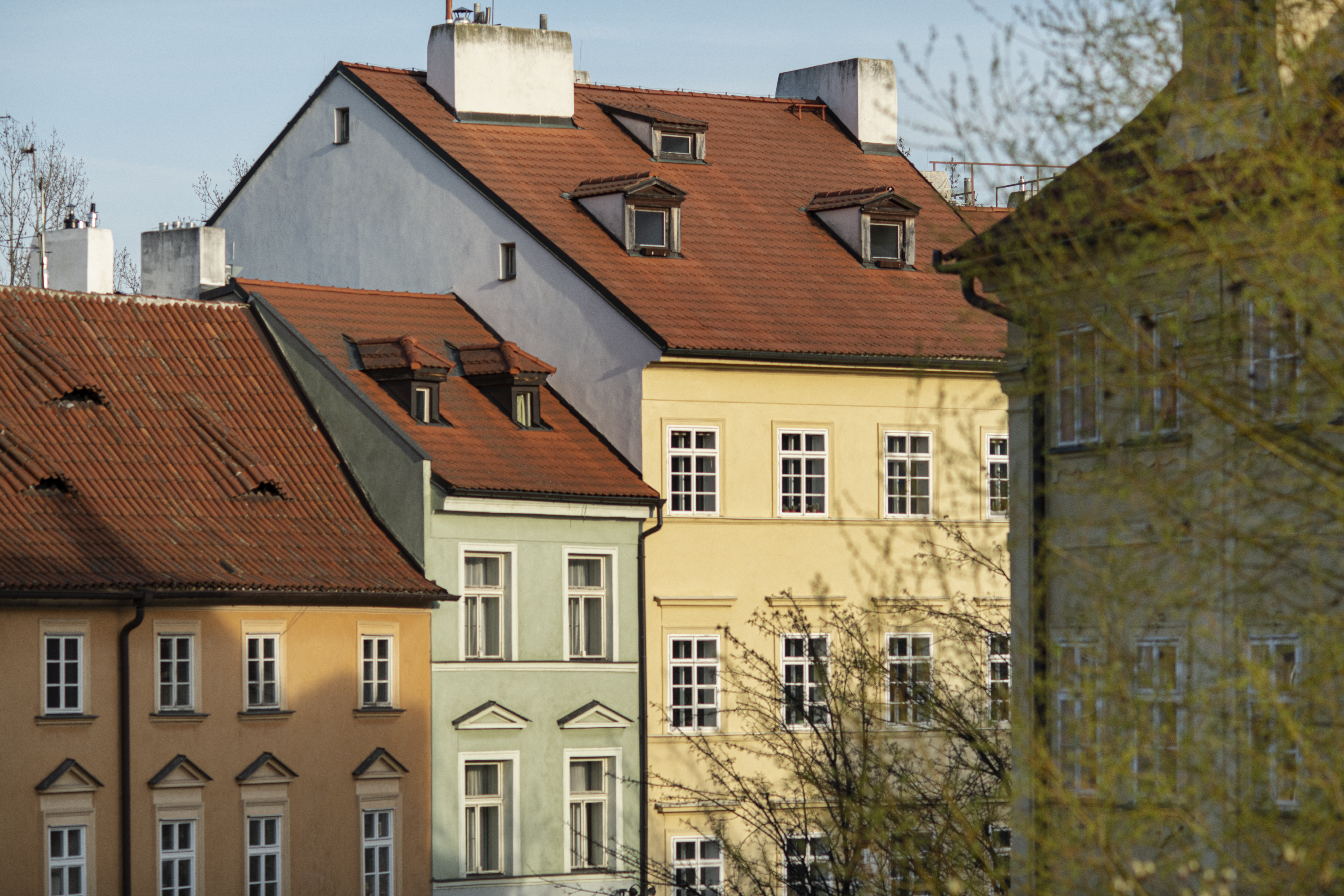 Clean city streets prague
